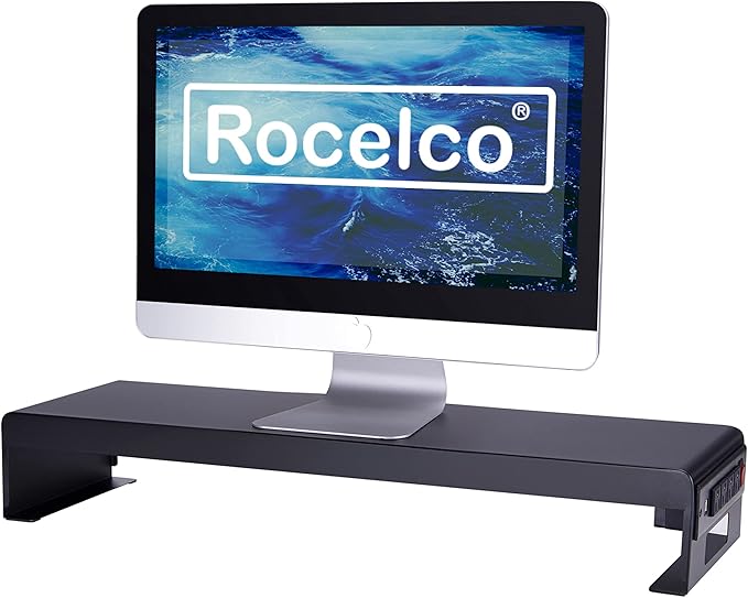 Rocelco 46" Large Height Adjustable Standing Desk Converter - Image 6
