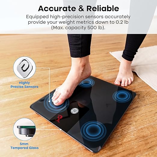 GE Bathroom Scale for Body Weight, Digital Weight Scales 500lb Heavy Duty - Image 3