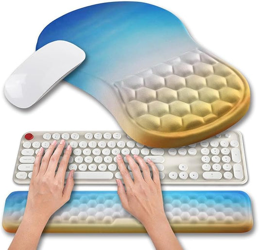 Hokafenle 2 in 1 Ergonomic Mouse Pad Wrist Support & Wrist Rest by Hokafenle