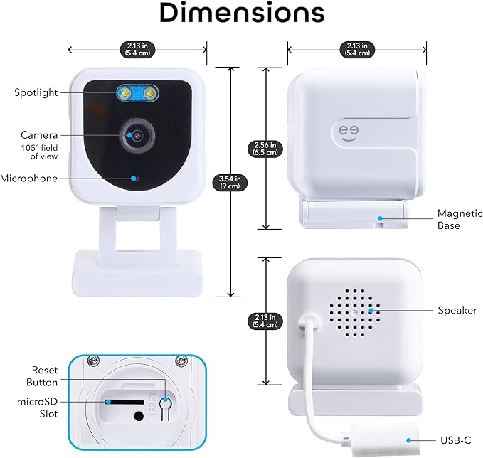 Geeni Mini 1080P Indoor/Outdoor Security Camera 2-Pack, Smart WiFi Cameras - Image 9