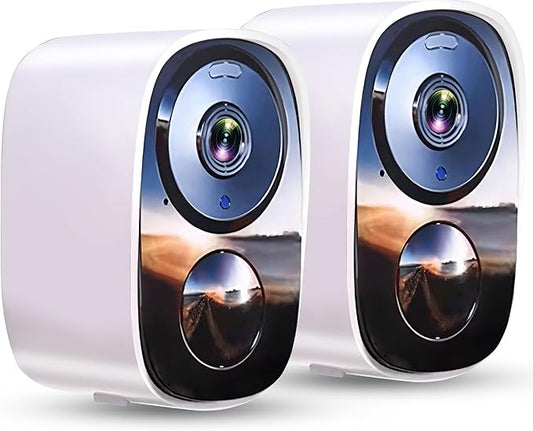 2025 Upgraded 2K Security Cameras Wireless Outdoor, Free Cloud Storage by Unknown