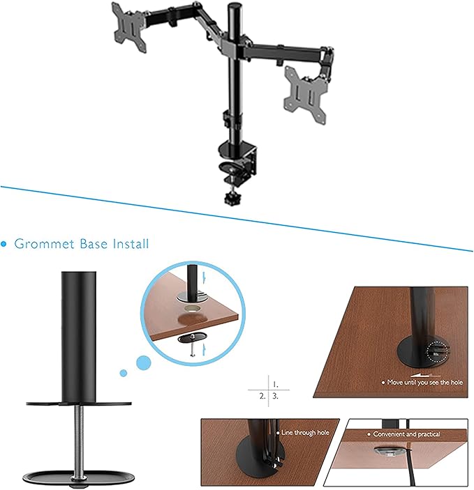 Rocelco 46" Large Height Adjustable Standing Desk Converter - Image 8