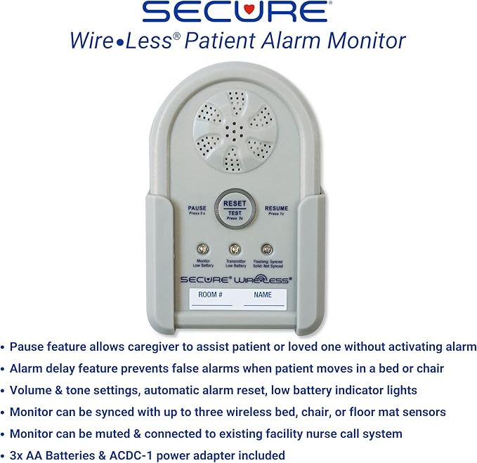 Secure Bed Alarm for Elderly Adults, Dementia Patients, Seniors - Image 3
