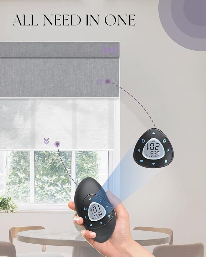 Graywind Motorized Dual Shades for Windows Smart Double Blinds Blackout and - Image 2