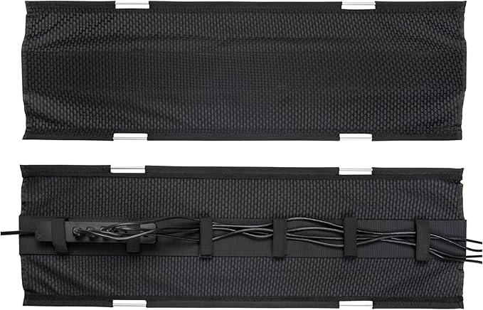 PERFECT POSTURE Mesh Cable Organizer – Under Desk Cable Management - Image 3