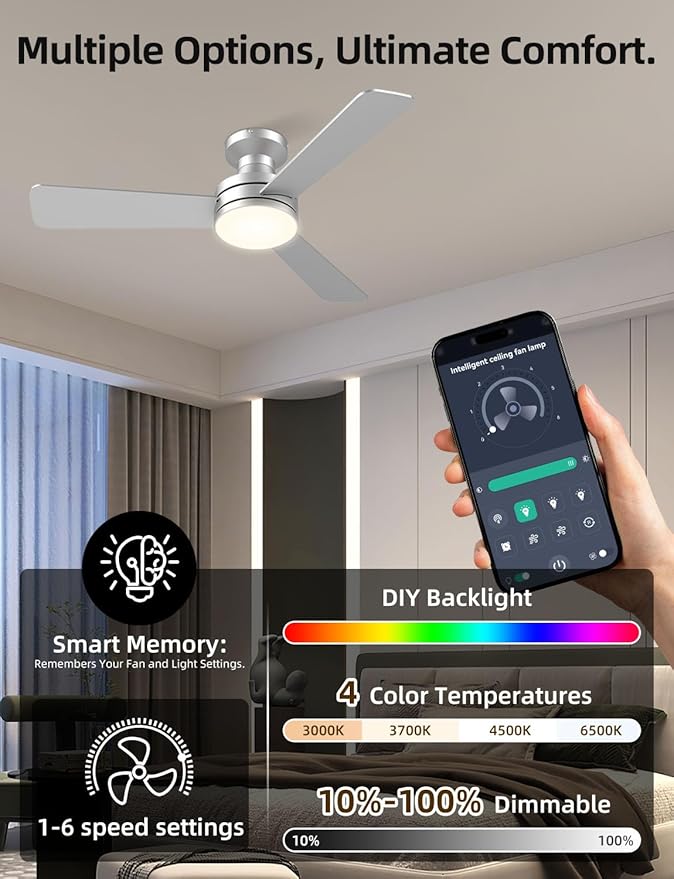Homlit 42 inch RGB Ceiling Fan - Image 2
