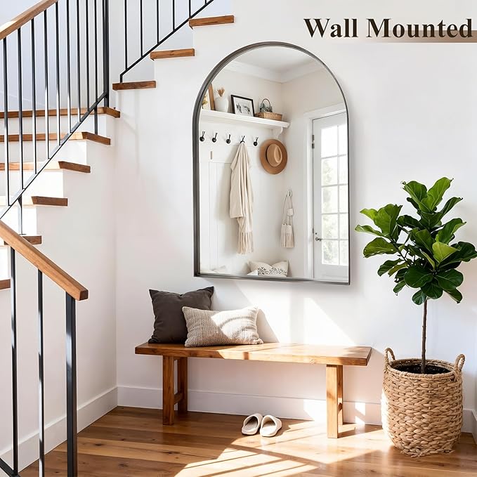 Arch Bathroom Mirror, Tempered Glass Decor Mirror - Image 7