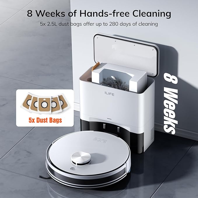 ILIFE A30 Pro Robot Vacuum and Mop, Self Emptying Station - Image 3