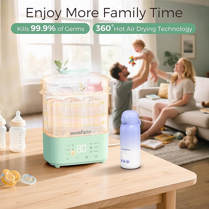 Bottle Sterilizer and Dryer, All-in-One Electric Steam Sterilizer Bottle - Image 2