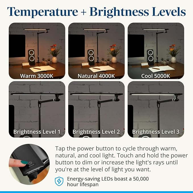 Uplift Desk E7 LED Clamp Lamp - Image 6