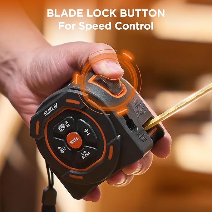 Laser Tape Measure 2-in-1, 197Ft Laser Distance Meter & 16Ft Digital Tape - Image 5