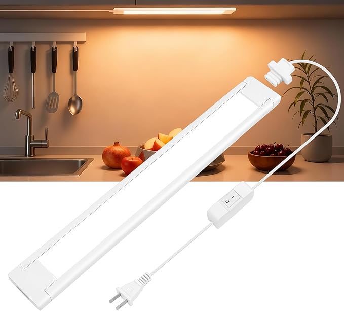maylit Under Cabinet Lighting Plug in, 14 Inch Linkable Ultra Bright LED Light by maylit