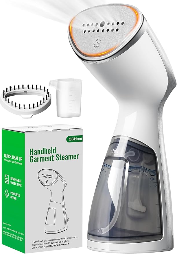 OGHom Steamer for Clothes, Portable Handheld Garment Wrinkle Remover, 1000W by OGHom