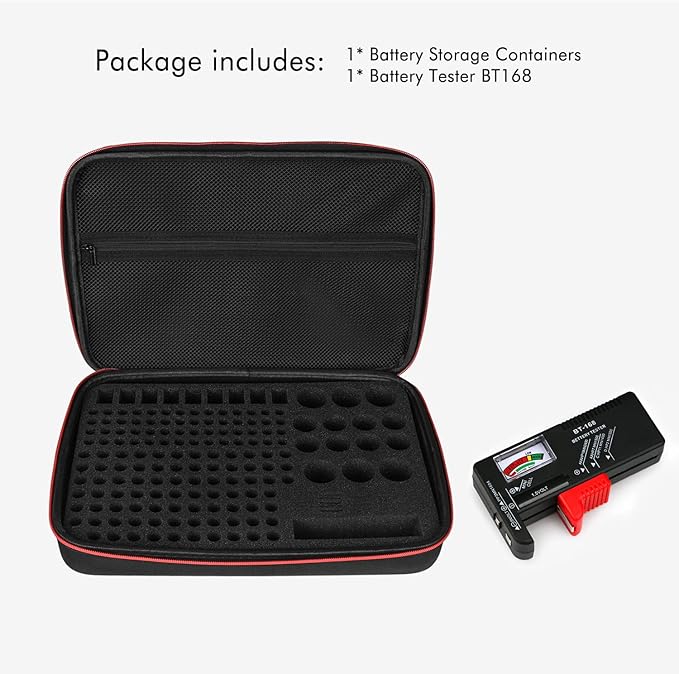 keabys Battery Organizer Holder Storage Case - Image 6