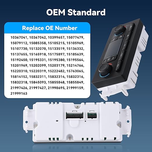 599-211XD A/C Heater Climate Control Module Panel Switch - Image 3