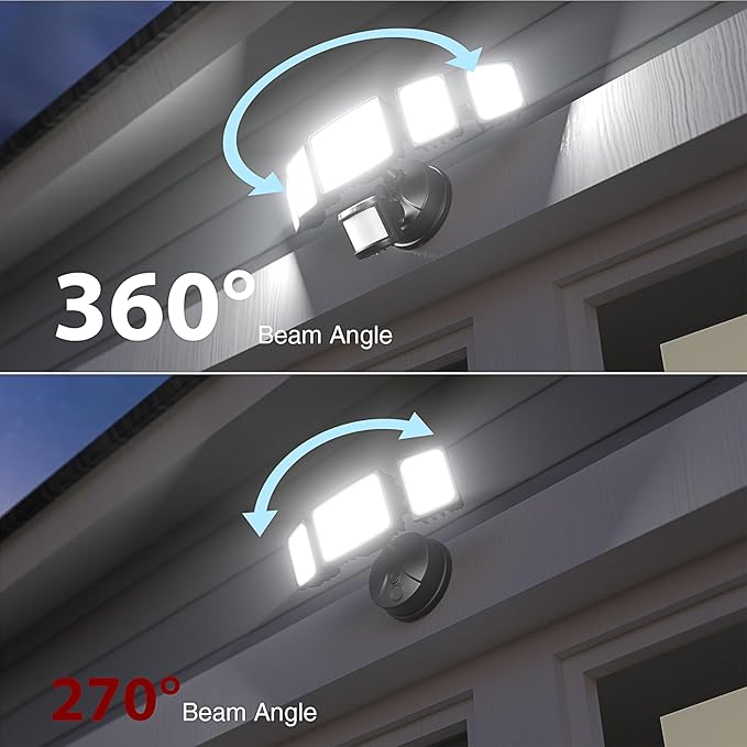 Onforu 120W 12000LM LED Security Lights Motion Sensor Outdoor, Dusk to Dawn - Image 3