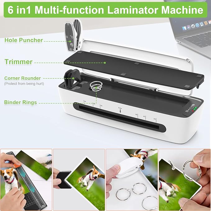 Laminator Machine with Laminating Sheets A4 Portable Thermal Lamination 9-Inch - Image 3