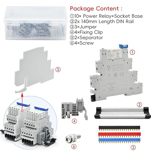 10Pcs 5 Volt Relay Miniature Power Relay 5V DC 6Amp SPDT - Image 6