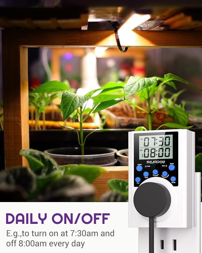 Timer Outlet, Nearpow Multifunctional Infinite Cycle Programmable Plug-in - Image 6