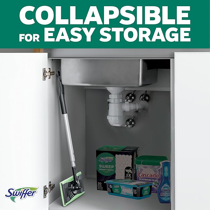 Swiffer Sweep & Mop Deluxe 2-in-1 Floor Mopping and Sweeping Kit, Includes 1 - Image 5