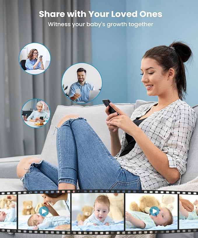ieGeek 5.5" Baby Monitor, Audio Monitor - Image 5