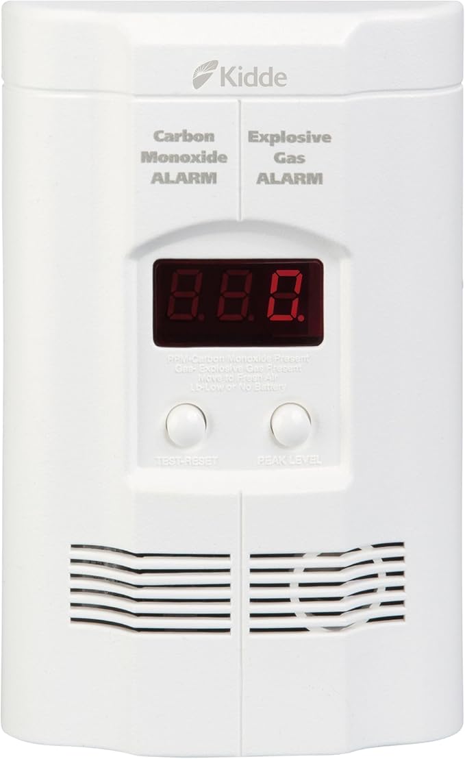 Kidde Carbon Monoxide Detector, & Explosive Gas Alarm, Plug-in Wall by Kidde