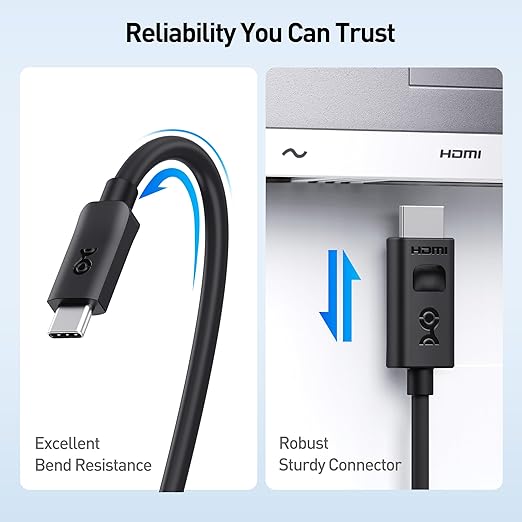 Cable Matters Unidirectional USB C to HDMI 2.1 Cable - 6ft - Image 7
