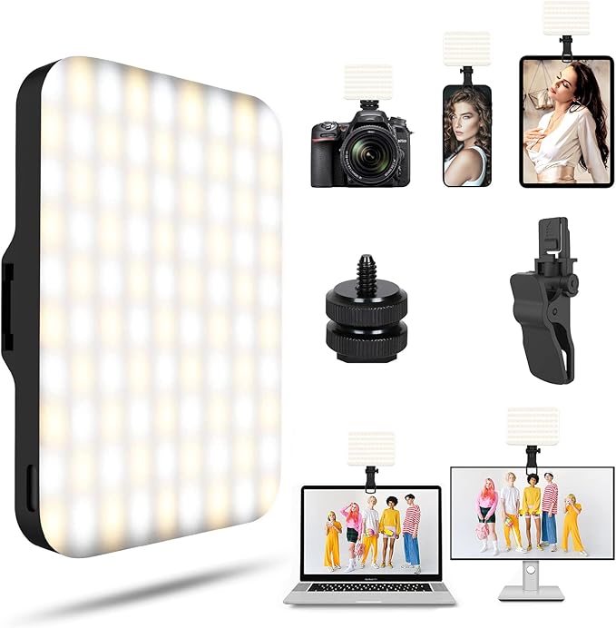 Selfie Light - BANSINE USB-Rechargeable LED Phone Light - Portable Photo Light by BANSINE