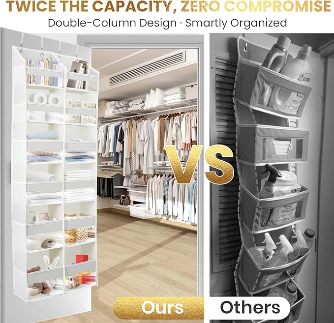 HOMELUX THEORY UPGRADED 6 Tiers Over The Door Organizer Hanging - Image 5
