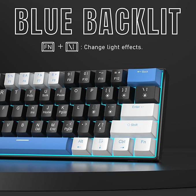 Camiysn 60% Mechanical Gaming Keyboard, Detachable Type-C Cable Mini Keyboard - Image 6