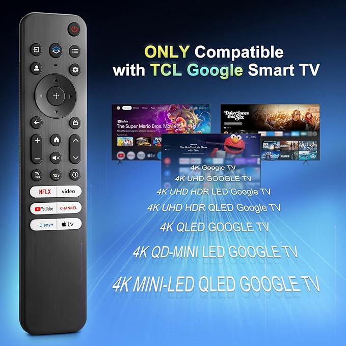 Replacement Remote Only for TCL-Google-TV-Remote-Control, for TCL 4K Google - Image 2