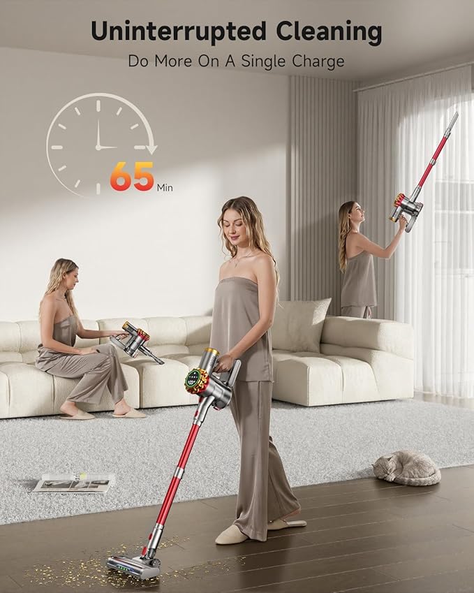 Aipoway Cordless Vacuum Cleaner 580W 50Kpa Vacuum Cleaners - Image 3
