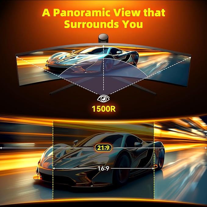 MNNM 34 Inch Ultrawide Gaming Monitor - Image 6