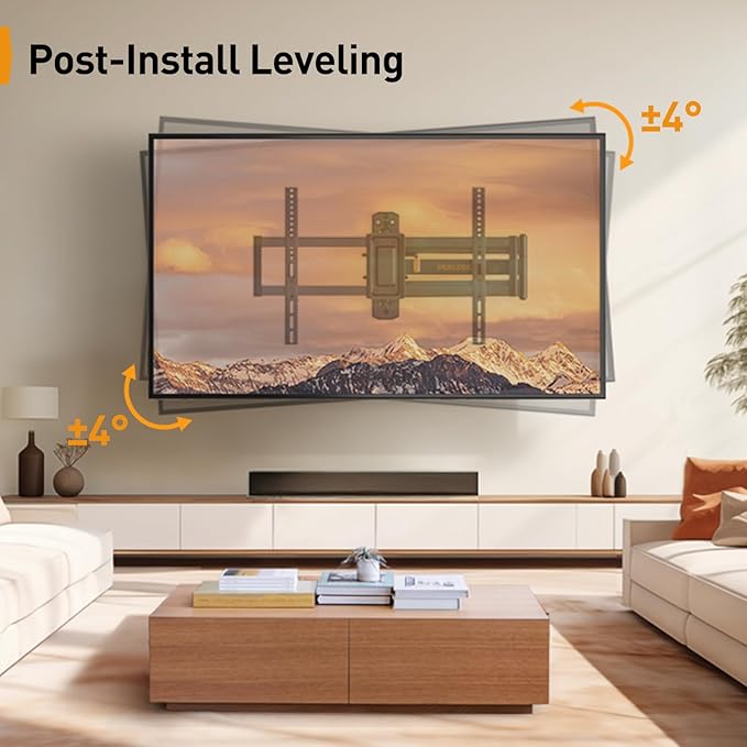 Perlegear Corner TV Wall Mount Long Arm TV Mount Bracket - Image 5
