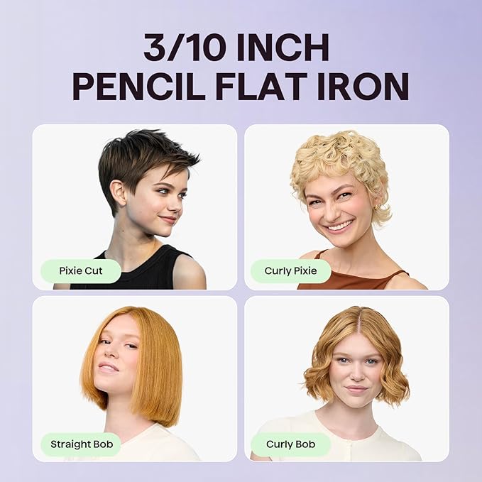 Wavytalk 3/10" Small Flat Iron, Pencil Flat Iron - Image 6