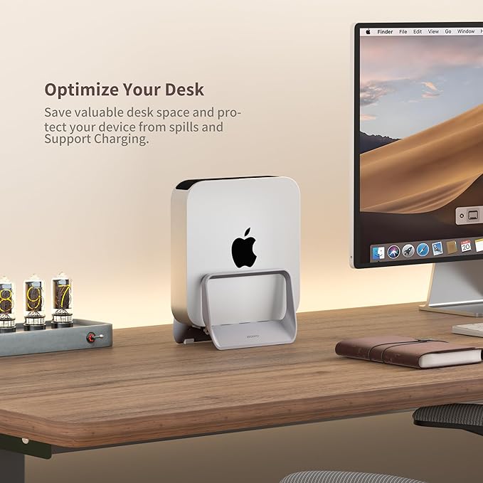 AFOOYO Mac Mini Stand, ABS Vertical Holder - Image 2