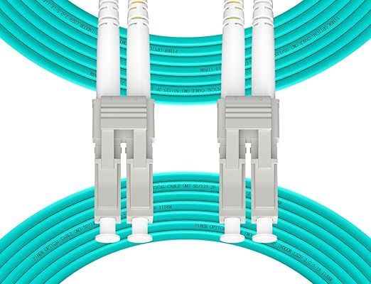 Fibergaga 50M OM3 LC to LC Fiber Patch Cable, 10GB/40GB Multimode Duplex by Fibergaga