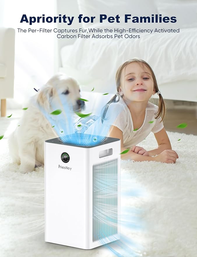 Priestley Air Purifiers for Home Large Room up to 1500 sq ft, Smart Control Air - Image 2