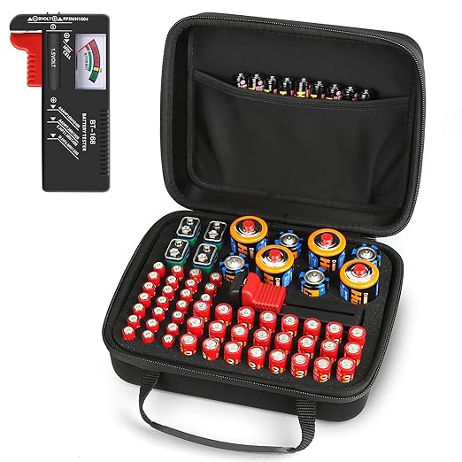 Arkeiliy Battery Organizer, Battery Organizer Storage Case - Image 8