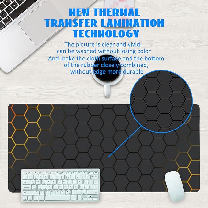 Desk Mat, 35.4"x15.7" Big Mouse Pad - Image 3