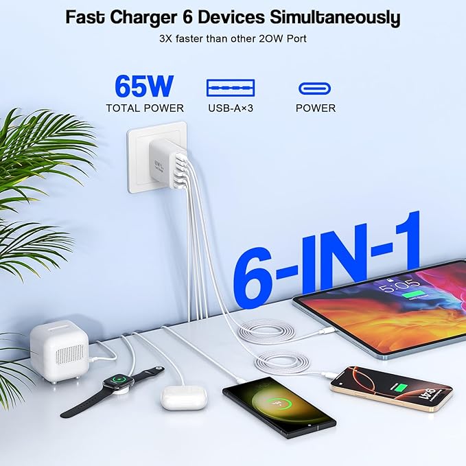 65W USB C Charger Block, USB C Power Adapter - Image 2