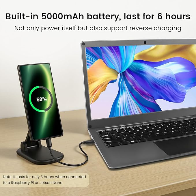 ELECROW Portable Monitor with Keyboard, 14 Inch Lapdock Display with Built-in - Image 4