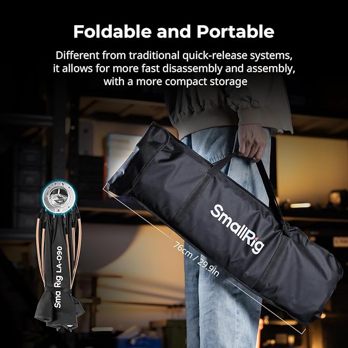 SmallRig 35"/90cm Softbox LA-O90 Quick Release Octagon Soft Box - Image 5