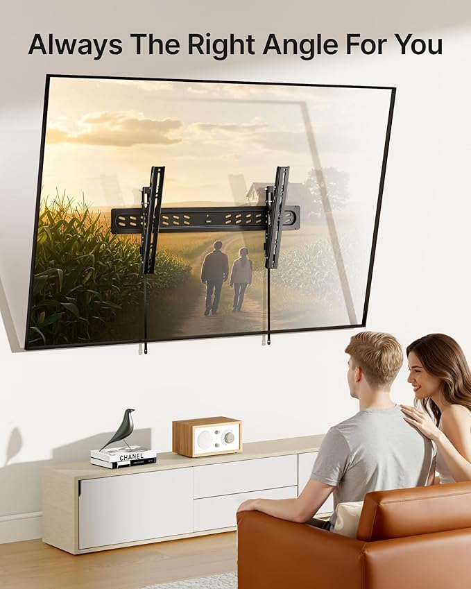 monTEK Ultra Slim Tilting TV Wall Mount Bracket - Image 9