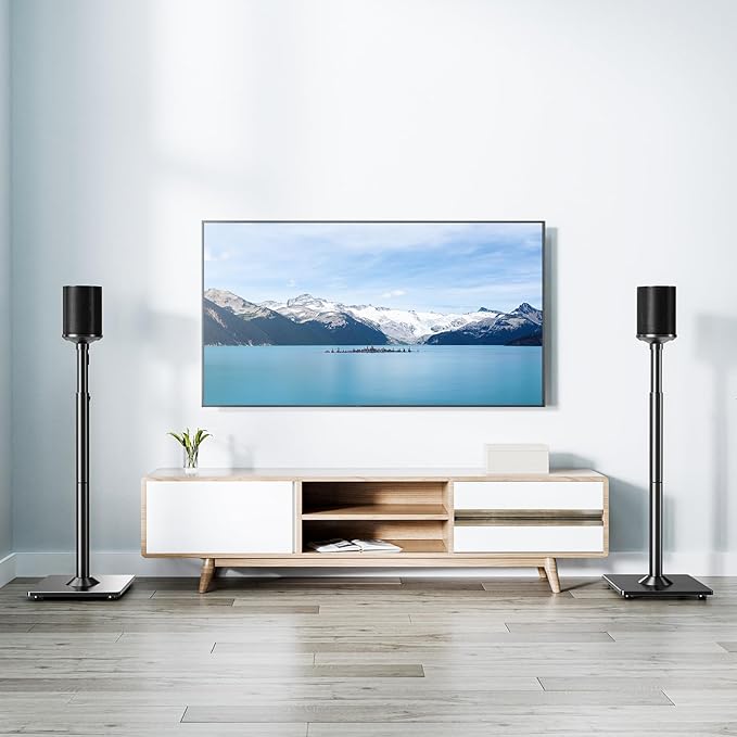 MOUNTUP Speaker Stands for Sonos Era 100, Sonos One, One SL, Height Adjustable - Image 8
