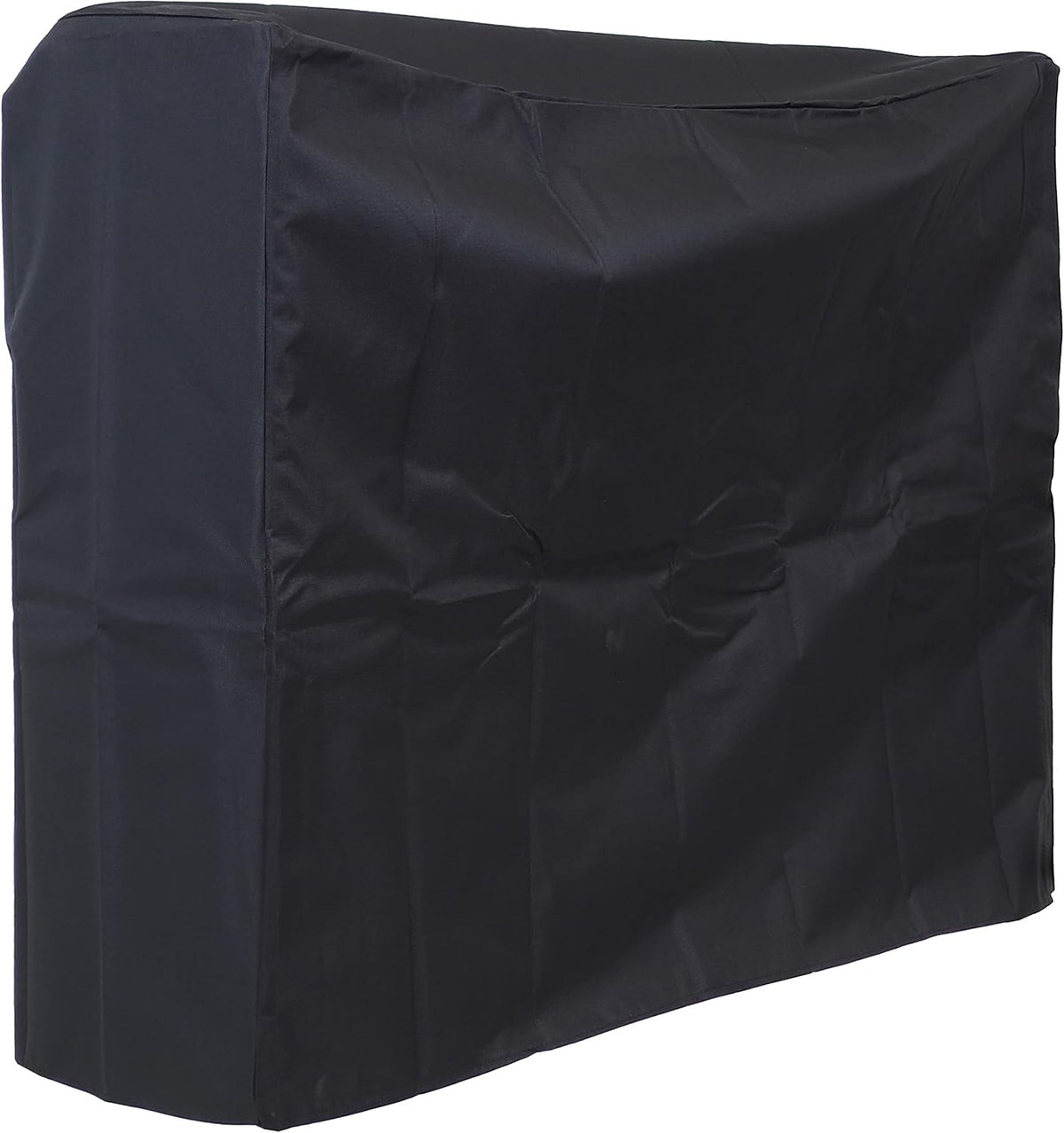 sunnydaze 4-foot firewood log rack cover, black, main product view