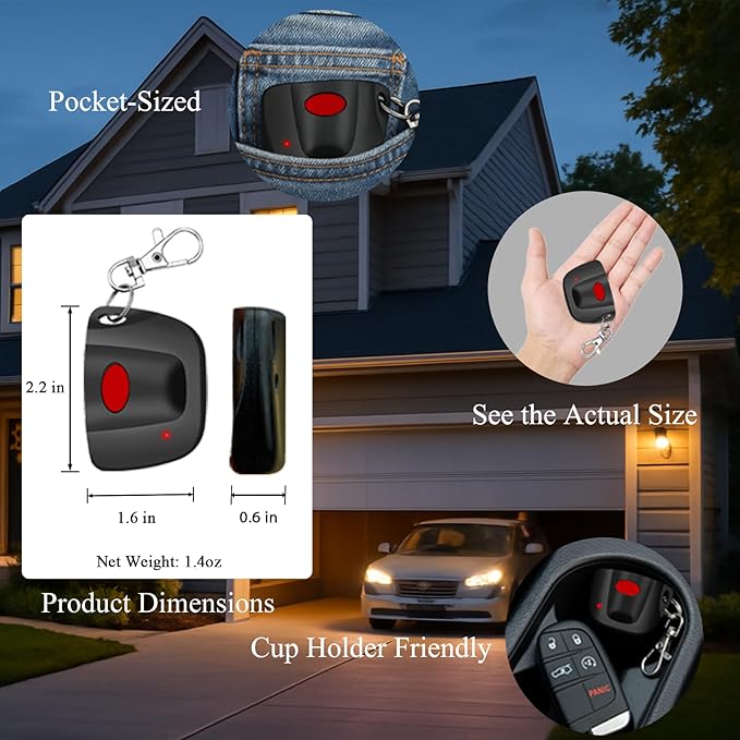 3-Pack 300MHz 10 dip Switch for Multicode Garage Gate Door Opener Remote Control - Image 5