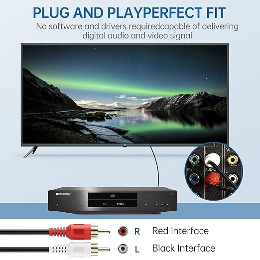 Sjorks RCA Cable 75ft, 2RCA Male to 2RCA Male, Audio Stereo Subwoofer Cable - Image 3