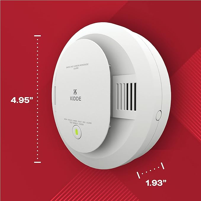 Kidde Smoke & Carbon Monoxide Detector, AA Battery Powered, LED Warning Light - Image 6
