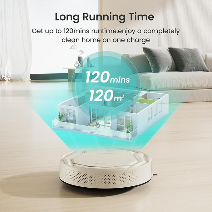 Lefant Robot Vacuum, Slim Quiet, 3 Adjustable Strong Suction Levels, Robot - Image 9